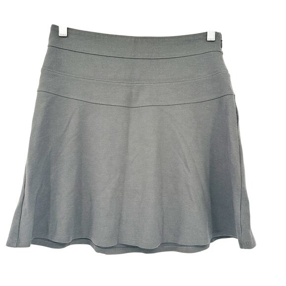 Athleta Womens Athleisure Tenniscore Ponte Twill Flare Mini Skirt Size 4 Olive - Picture 2 of 9